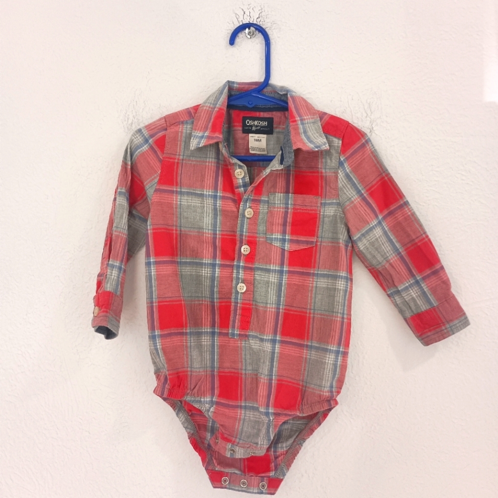 OshKosh Red Plaid One Piece